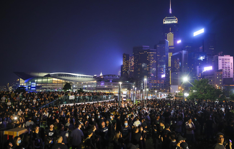 Tüntetések Hongkongban Tüntetések Hongkongban