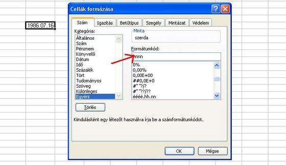 Öröknaptár az Excelben Öröknaptár az Excelben
