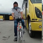 Megmutatták buszsofőröknek, milyen érzés bringásnak lenni a buszuk mellett