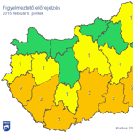 Térkép: Havazás, hófúvás és ónos eső miatt is figyelmeztetést adtak ki