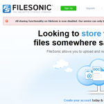 Letiltotta a fájlmegosztást a FileSonic