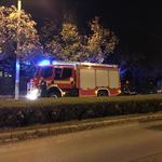 Kiégett egy autó a Pusztaszeri úton – fotók