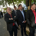 Matolcsy lemondásáért tüntettek a szocialisták