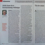 Gyurcsány és Schiffer 2006 őszéről a HVG-ben