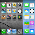 Érdekes képek: iOS 6 vs. iOS 7