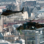 Fotók: harci helikopter a Duna felett