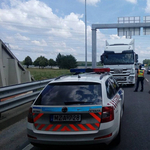 Két teherautó ütközött az M1-esen