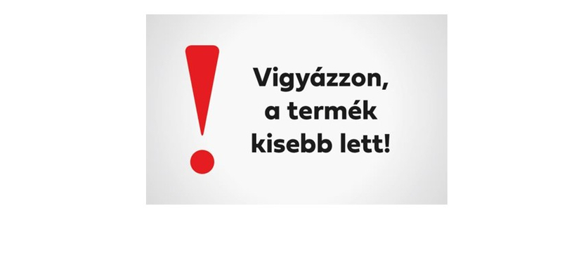 Vigyázzon, a termék kisebb lett! – Ilyenek lesznek a zsugorflációs plakátok