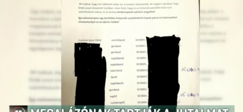 Megalázónak tartották és visszaadták a 10 ezer forintos jutalmat a csepregi otthon dolgozói