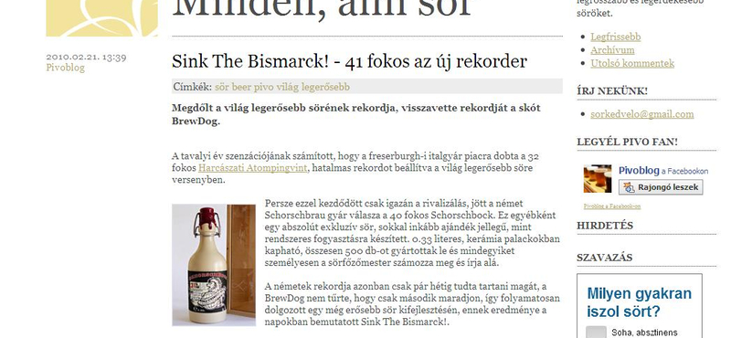 Sört a McDonalds-ból