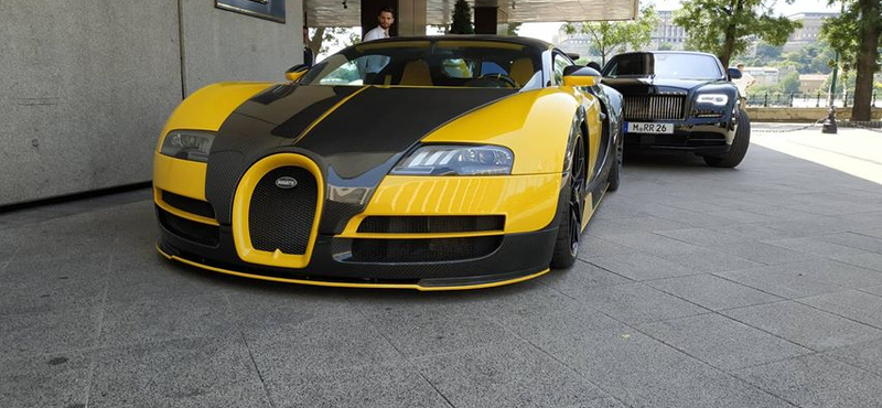 Videón is az egyedi, 1145 lóerős Bugatti Veyron, ami Budapesten korzózott