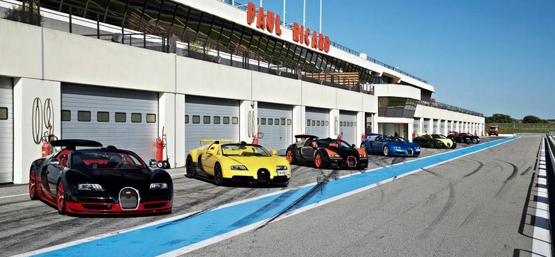 Hat Bugatti Veyron gyötri egymást - fotók