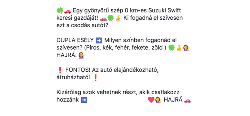 Mutatjuk, melyik Facebook-oldalak verik át; hiába lájkol, senki nem nyer semmit