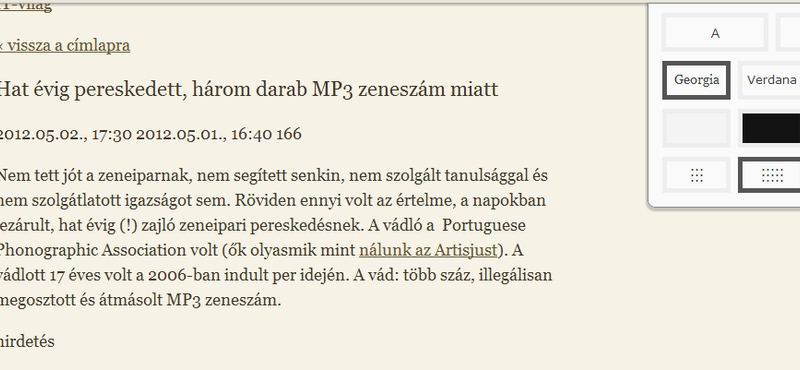 Ennél kényelmesebben nem olvashat netes tartalmakat