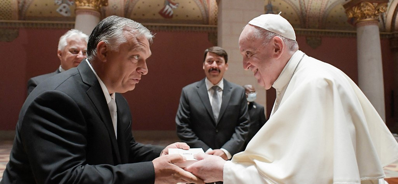 Orbán Viktor találkozik a pápával