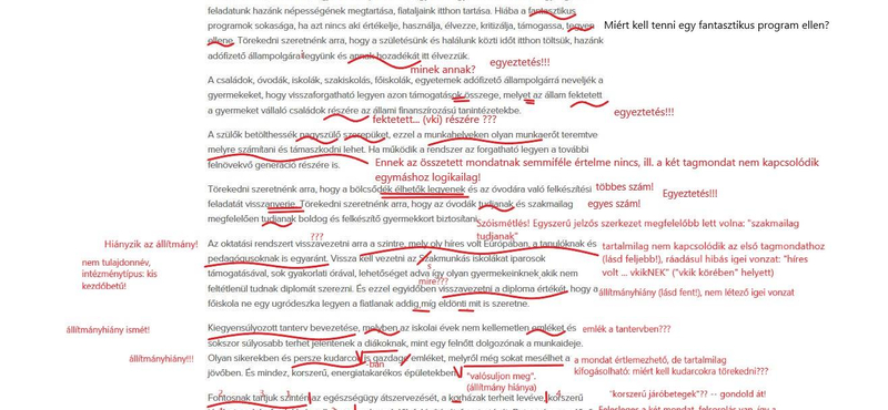 Ön hányast adna erre a dolgozatra?