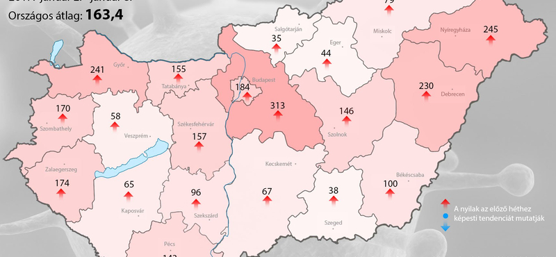 Melyik megyében támad az influenza? Térképre vitték az adatokat