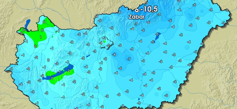 –10,5 Celsius-fokot mértek vasárnap reggel Zabarban, nem volt még ilyen hideg idén ősszel