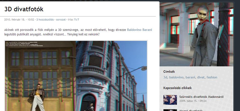3D-s divatfotók