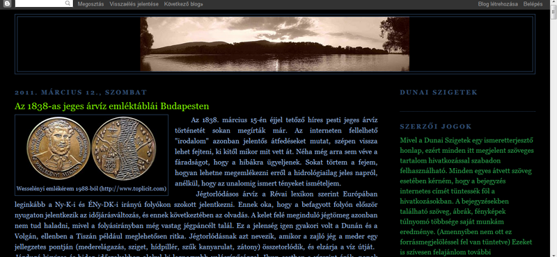A jeges dunai árvíz története