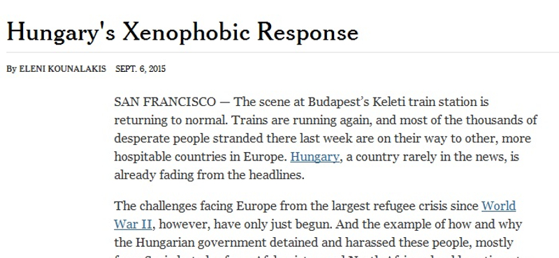 Volt USA-követ: Orbán ezért nem engedhette át a migránsokat