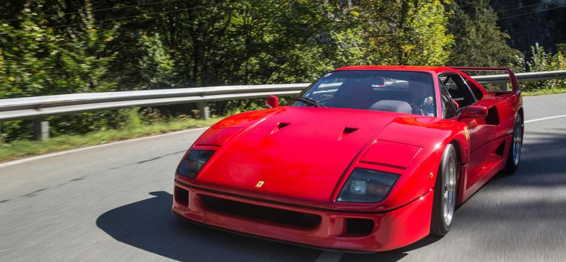 Különleges fogás Gerhard Berger eladó Ferrari F40-ese
