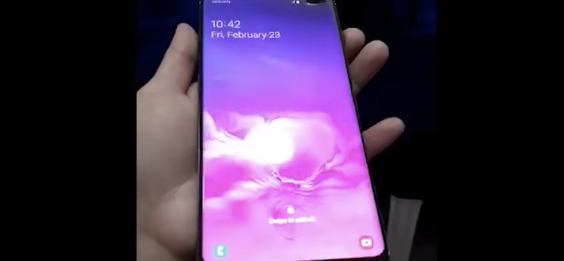 Kiszivárgott egy videó, először látni a végleges Samsung Galaxy S10+-t