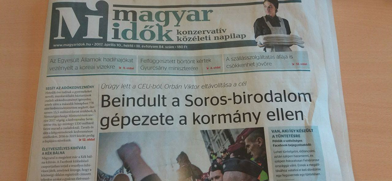 Kitört a Soros-vész a Magyar Időkben - fotók