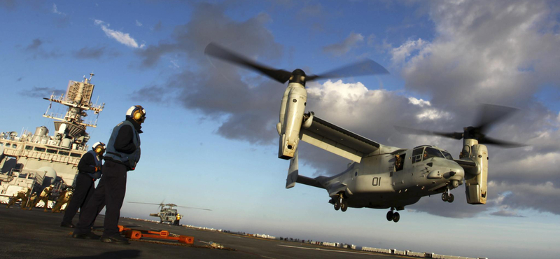 Zöld utat kaptak az Osprey repülők Japánban, az emberek tiltakoznak