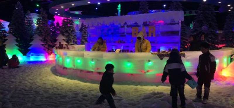 Színpompás téli park nyílt Sanghajban – fotó