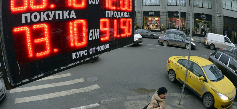 Putyin megtiltotta, hogy a pénzváltók kiírják, mennyire gyenge a rubel