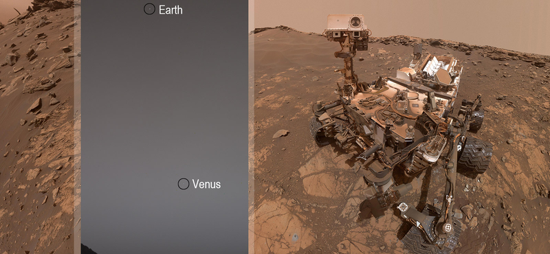 Nézze meg nagyban: a NASA robotja lefotózta a Földet a Marsról