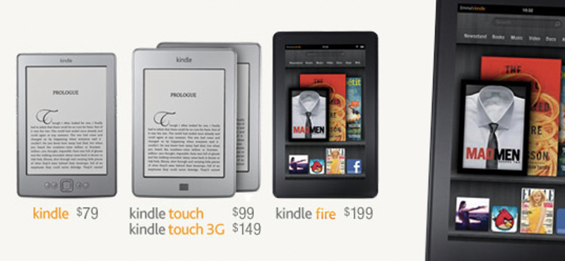 Erősít az Amazon: itt a Kindle Touch és a Kindle Fire