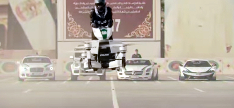 Újabb csodajárgányt akar a dubaji rendőrség – egy repülő motort