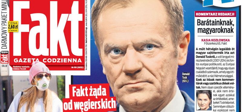 A lengyel bulvár tombol a magyar kormánymédia Tusk-hamisítása miatt