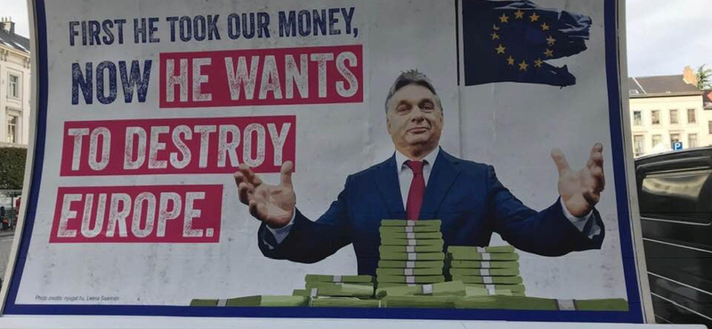 "Orbán először lopott, most el akarja pusztítani Európát" így vág vissza Orbánék plakátkampányának egyik arca