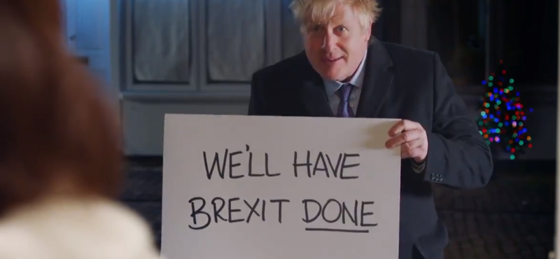 Boris Johnson az Igazából szerelemmel sokkolja a brit választókat