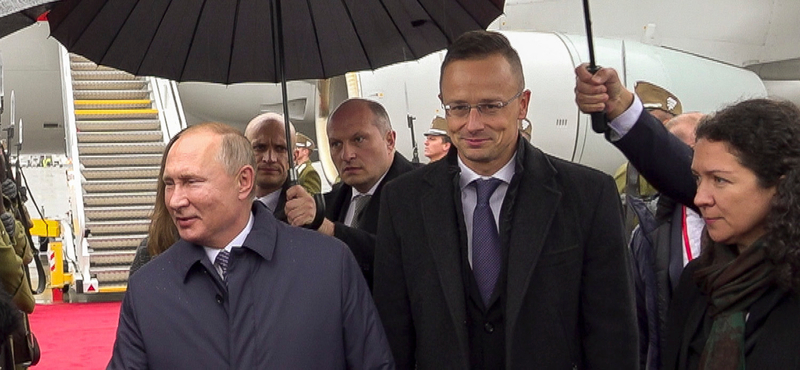 Megérkezett Putyin Budapestre