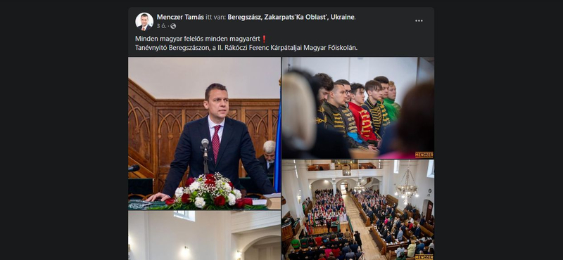 A külügy szerint Menczer Tamás gondolata, hogy „minden magyar felelős minden magyarért”