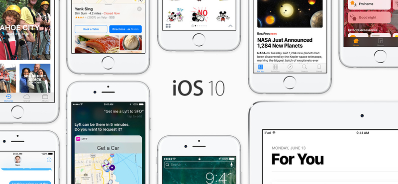 Jön az iOS 10, ezekre az iPhone-okra és iPadekre lehet majd rátenni