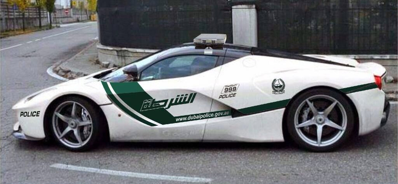Ilyen lenne a dubaji zsaruk LaFerrarija