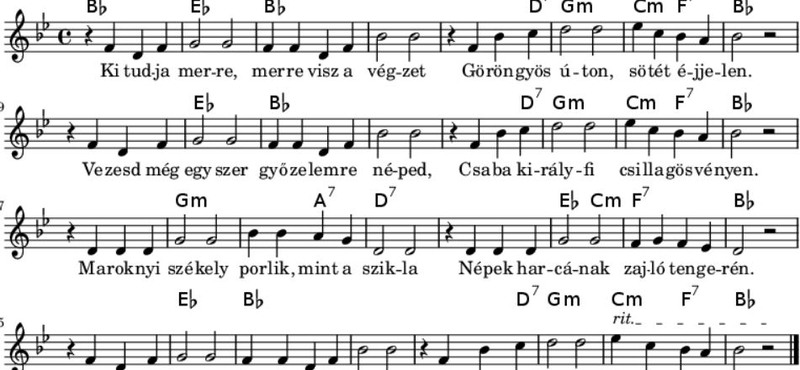A "székely" himnusz