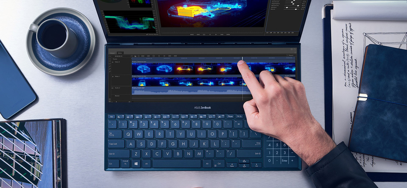 Itt az Asus új laptopja, ami két 4K-s kijelzőt is kapott