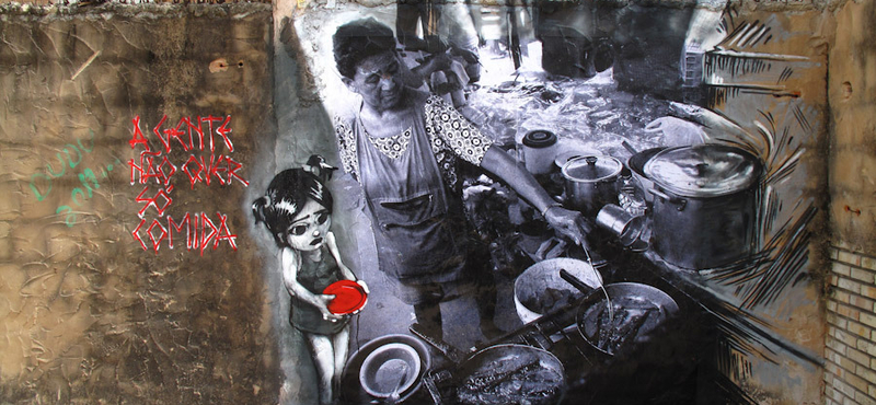 Street art percek: így főzőcskéznek Brazília falain