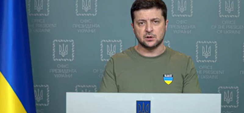Zelenszkij: A világnak el kell ismernie, hogy Oroszország terrorista állammá vált