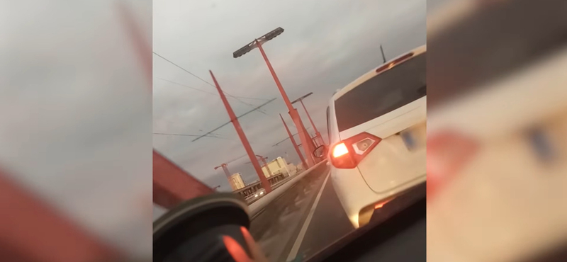 Videó: Fékezéssel akart okítani, a Rákóczi hídon okozott balesetet